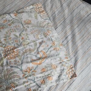 Ikea Orange & Green Duvet & Garnet Hill Shams